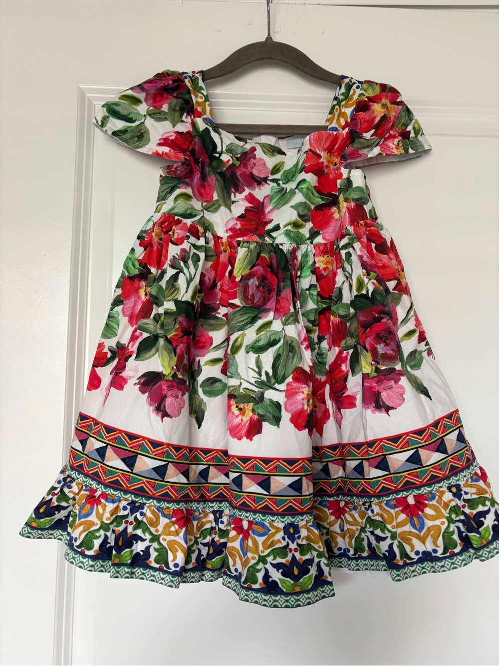 Edgehill Collection Girls Floral Dress 4T